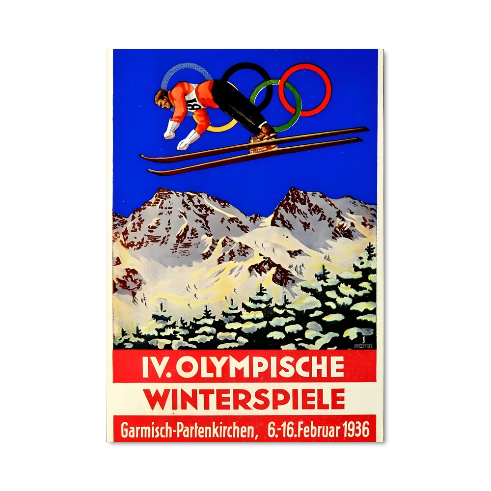 Poster sommets alpine